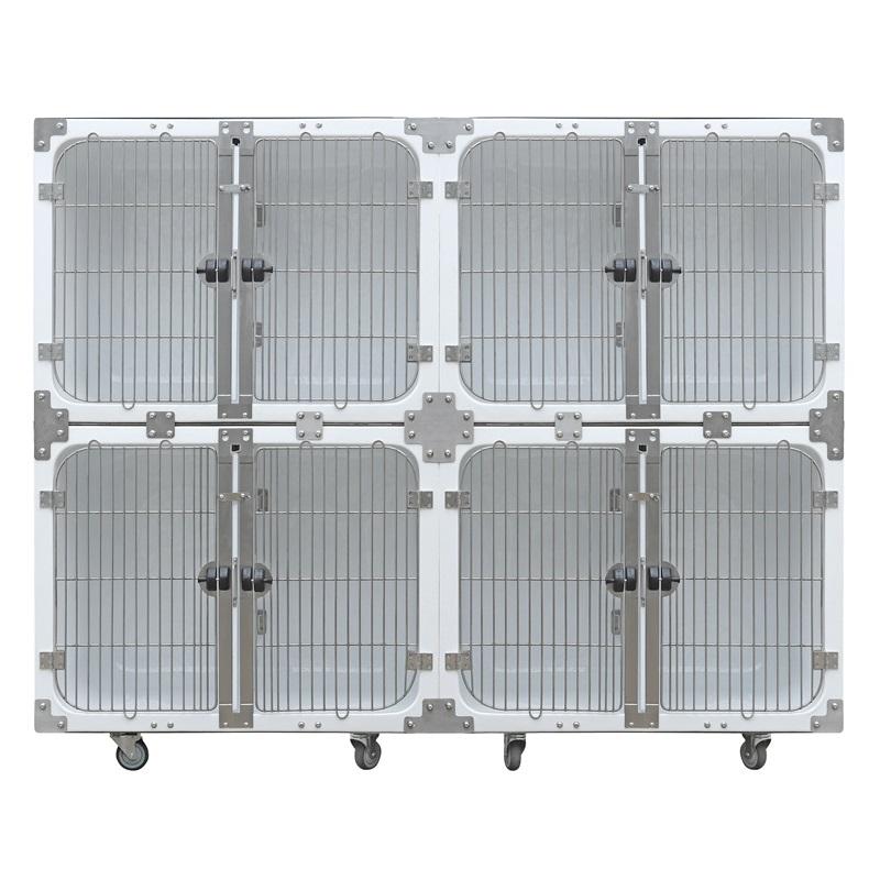 Chuồng chó mô-đun sợi thủy tinh chống nước thú y